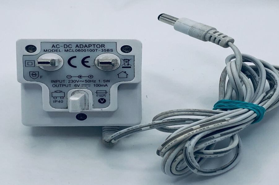 *Brand NEW*MCL0600100T-35BS WorldsApart 6V 100mA AC-DC Adaptor Power Supply