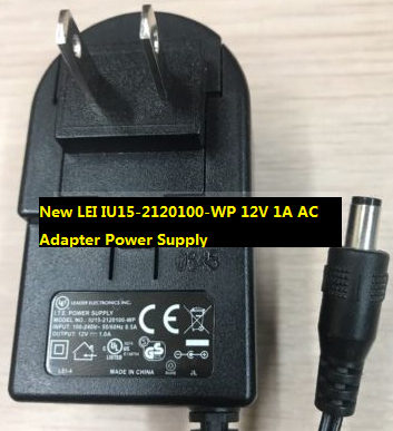 New LEI IU15-2120100-WP 12V 1A AC Adapter Power Supply