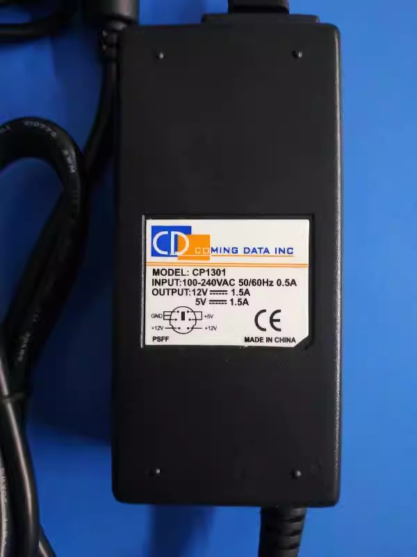 *Brand NEW*COMING DATA INC CP1301 12v1.5a 5v1.5a AC DC Adapter 6pin POWER Supply
