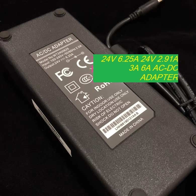 *Brand NEW*WT2400625 SoundBlaster X7 24V 6.25A 24V 2.91A 3A 6A AC-DC ADAPTER Power Supply - Click Image to Close