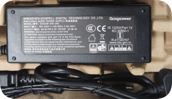 *Brand NEW*Ruiji G1022B-540-240 RG-ES209C-P DC54V 2.4A AC ADAPTER Power Supply