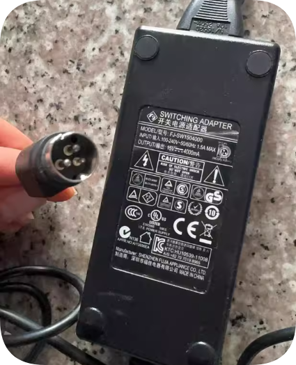 *Brand NEW*FJ FJ-SW20171504000D 15V 4A 3-pin 60W Power Adapter for the Aputure HR672W and HR672S LED Photograp