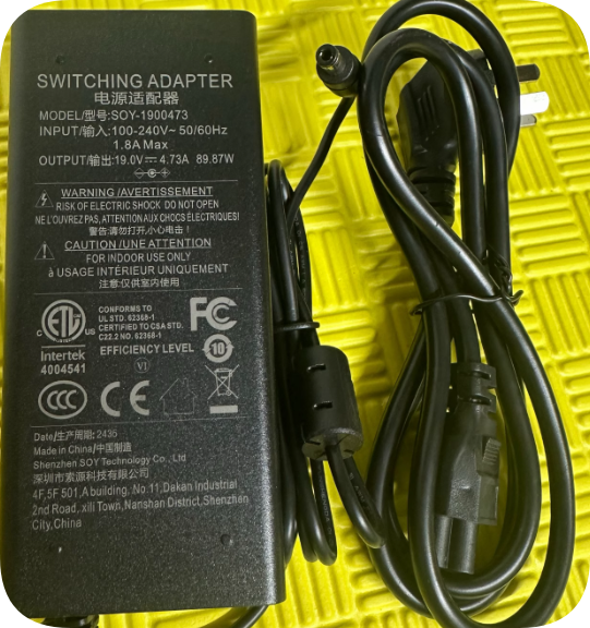 *Brand NEW*SOY-1900473 19V 4.73A Torx Socket Round Port Power Adapter Charger