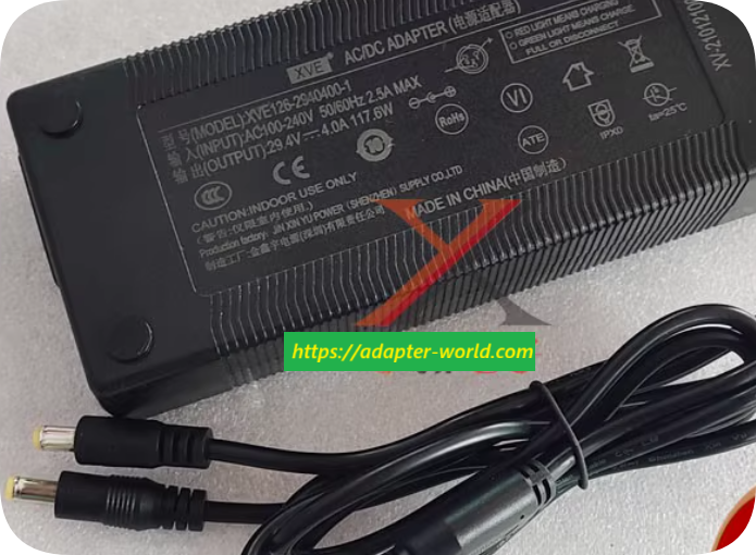 *Brand NEW* XVE XVE126-2940400-1 Charging Cable 117.6W Transformer 29.4V 4A Power Adapter