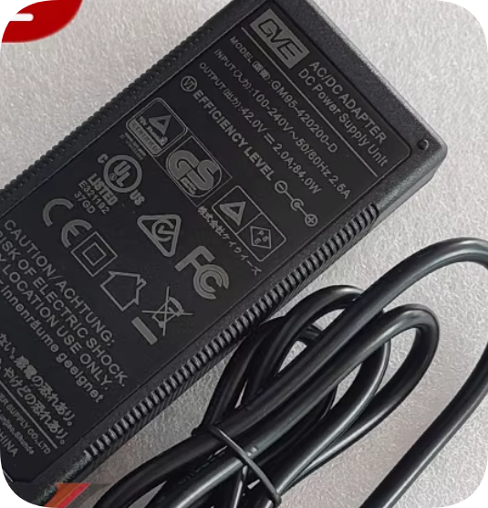 *Brand NEW*GM95-420200-D Round-Hole DC Charger Cable Transformer GVE 42V 2A 84W Power Adapter
