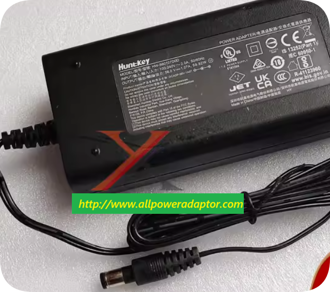 *Brand NEW*Huntkey 56V 1.07A Power Adapter HW-560107D0D Charging Cable with Large Plug and Wide Connector 6.3*