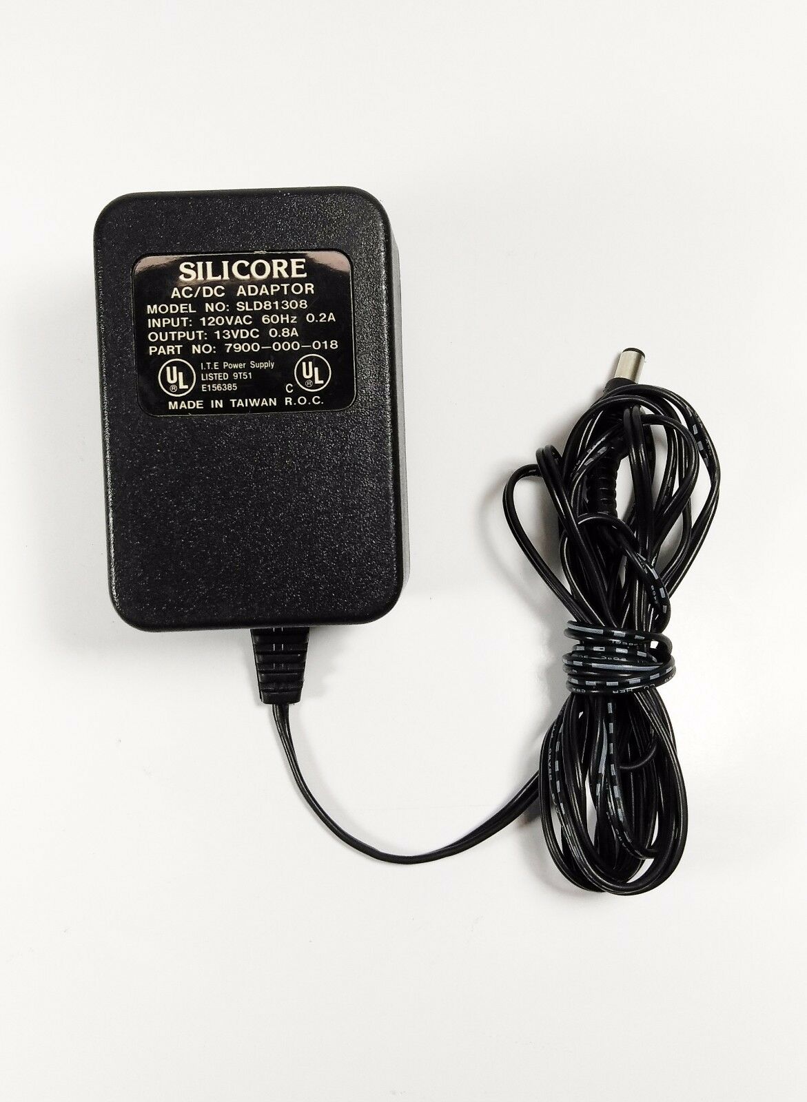 NEW 13V 0.8A Silicore SLD81308 7900-000-018 AC DC Adapter For Space Scanner