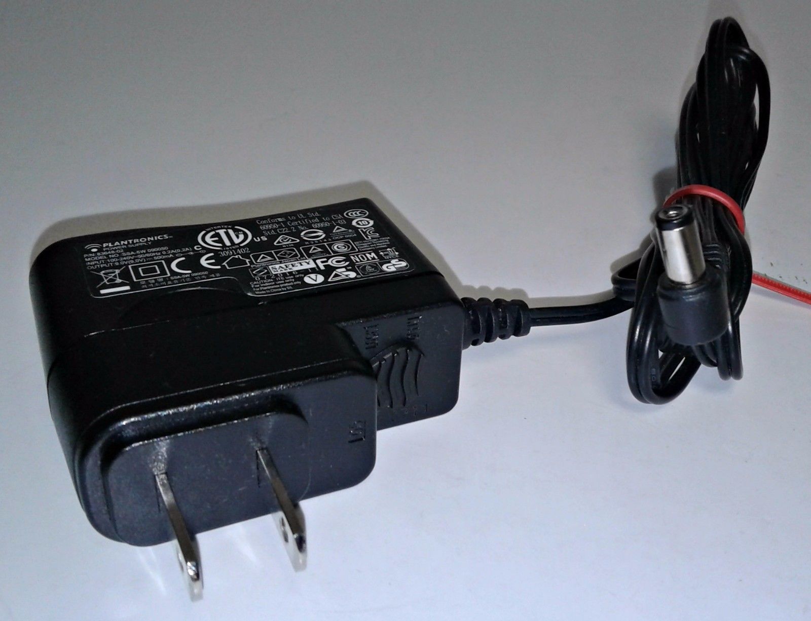 NEW 9V 500mA PLANTRONICS SSA-5W 090050 83648-02 AC Adapter AP15 GN8000