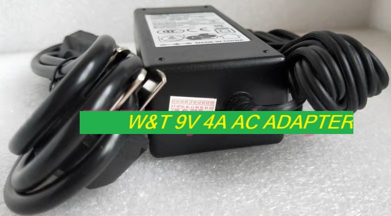 *Brand NEW*W&T 9V 4A AC ADAPTER W&T-AD60090B400 Power Supply