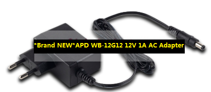 *Brand NEW*APD WB-12G12 12V 1A AC Adapter - Click Image to Close