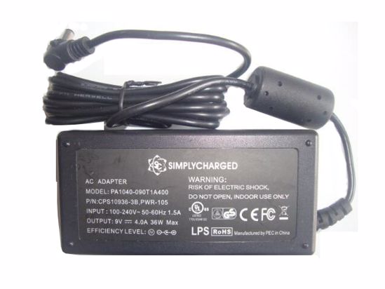 *Brand NEW*5V-12V AC ADAPTHE SIMPLYCHARGED PA1040-090T1A400 POWER Supply