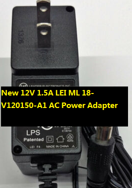 *Brand NEW* 12V 1.5A AC Adapter LEI ML 18-V120150-A1 Power - Click Image to Close