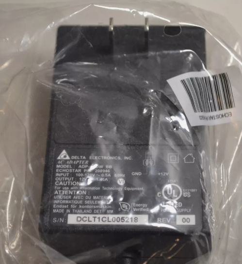 *Brand NEW*Delta 12V 1.46A AC Adapter ADP-18DW BB Echostar P/N 186933 Power Supply