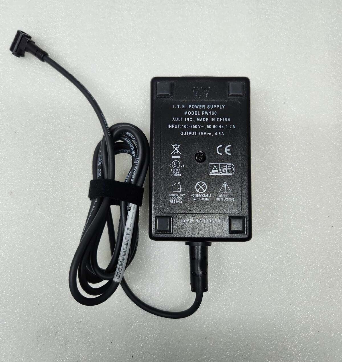 *Brand NEW* Genuine I.T.E AULT 9V 4.6A PW160 AC Adapter ChargerINC. 4-PIN Power Supply