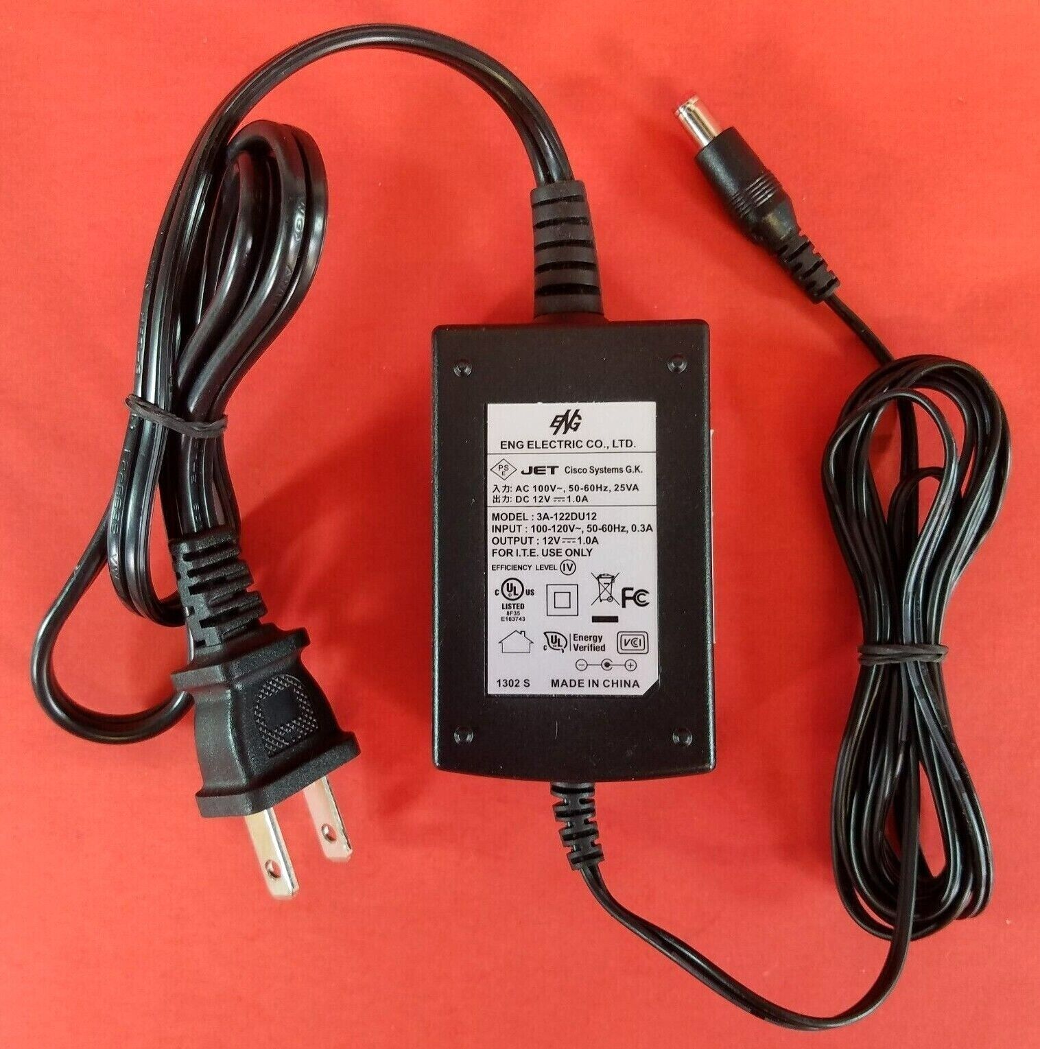 *Brand NEW* ENG Electric 3A-122DU12 Power Supply Adaptor 12V - 1A OEM AC/DC Adapter