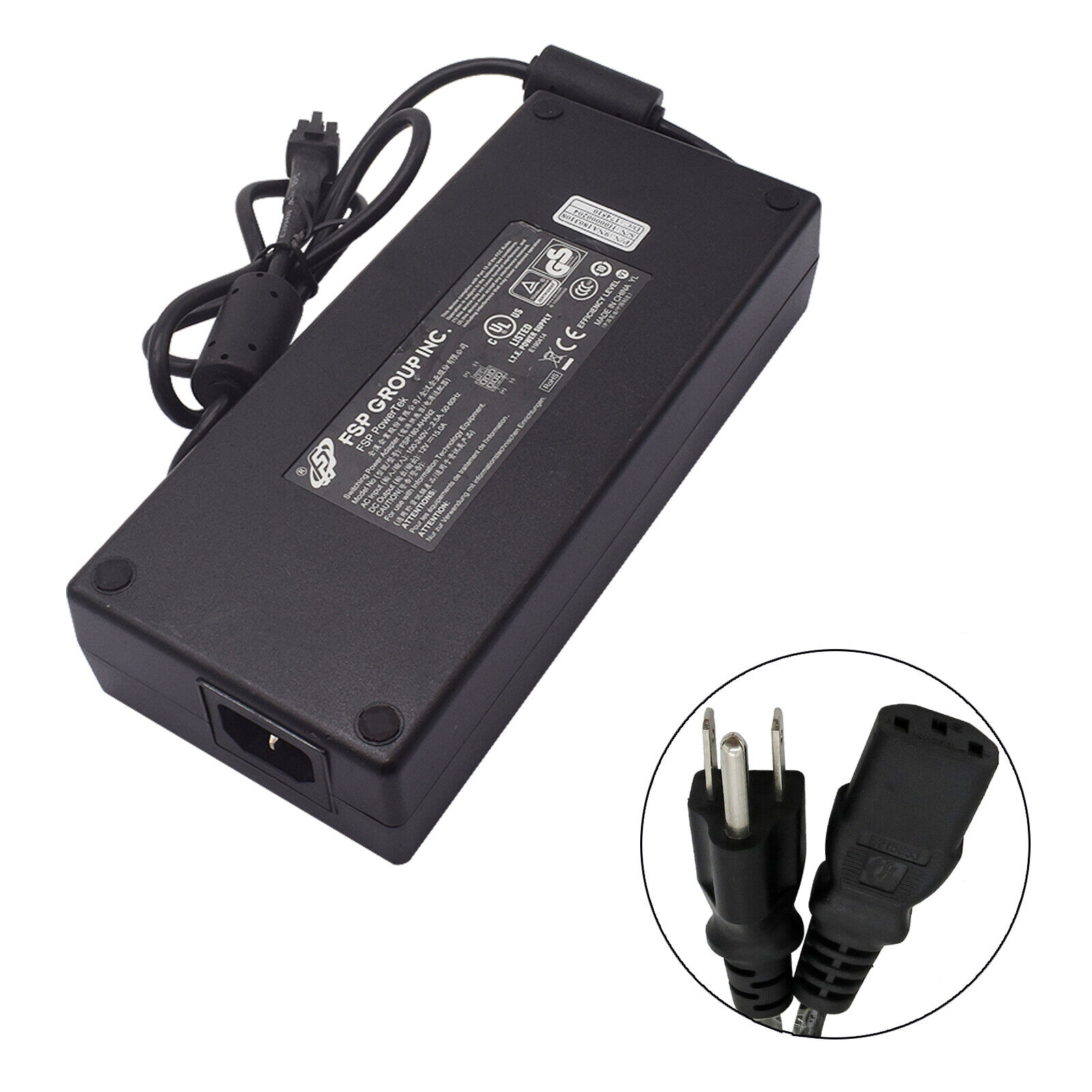 *Brand NEW*FSP FSP180-AHAN1 180W 12V 15A 6-PIN Switching Power Supply AC Adapter