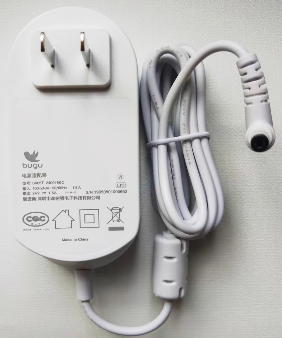 *Brand NEW*bugu 24V 1.5A 25W AC ADAPTER SK05T-2400150C BG-F3 Power Supply - Click Image to Close