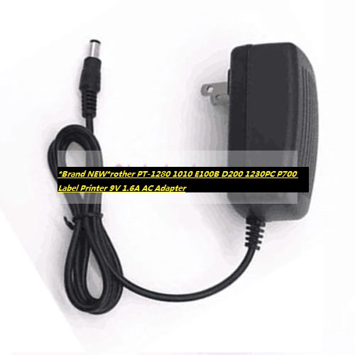 *Brand NEW*rother PT-1280 1010 E100B D200 1230PC P700 Label Printer 9V 1.6A AC Adapter
