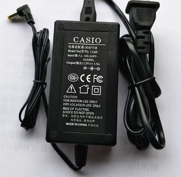 *Brand NEW*Original Casio AD-12CL for WK-1600 1630 1800 3000 12V 1.5A AC ADAPTER Power Supply