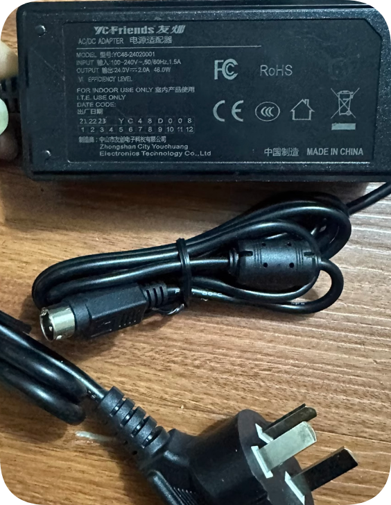 *Brand NEW*Original YC48-2402000 24V 2.0A AC ADAPTER Power Supply