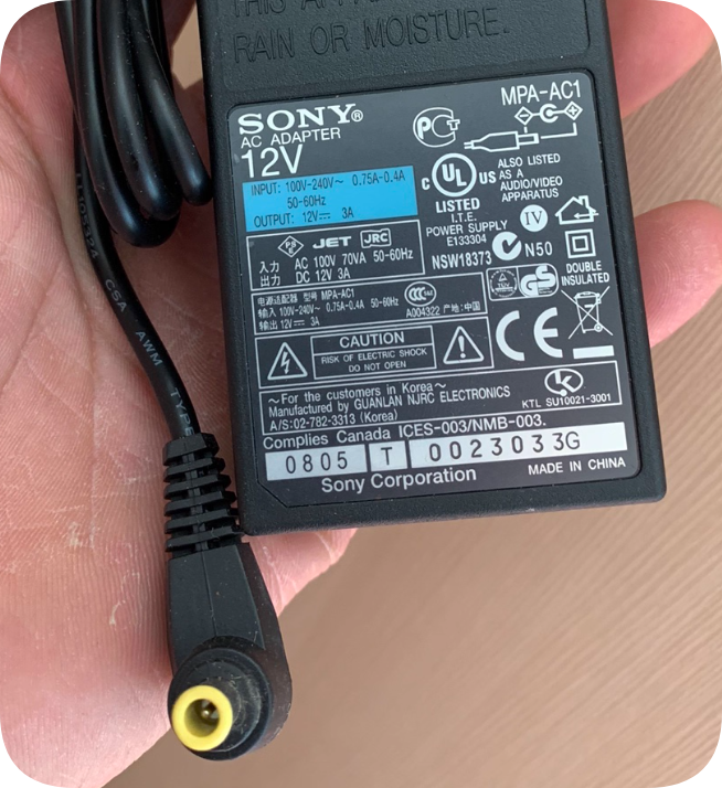 *Brand NEW*SONY EVI-D70 D70P MPA-AC1 12V 3A 2.5A AC ADAPTER Power Supply