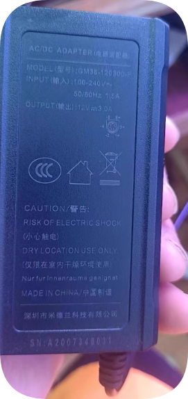 *Brand NEW*12V 3A AC ADAPTER GM38-120300-F Power Supply