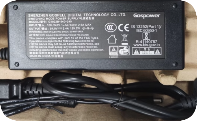*Brand NEW*Ruijie RG-ES209GC-P 54V 2.4A AC ADAPTER Power Supply