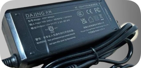 *Brand NEW*24V2.5A60W DAJING ADP-60D24 label printer power supply three-pin 3-hole adapter power supply