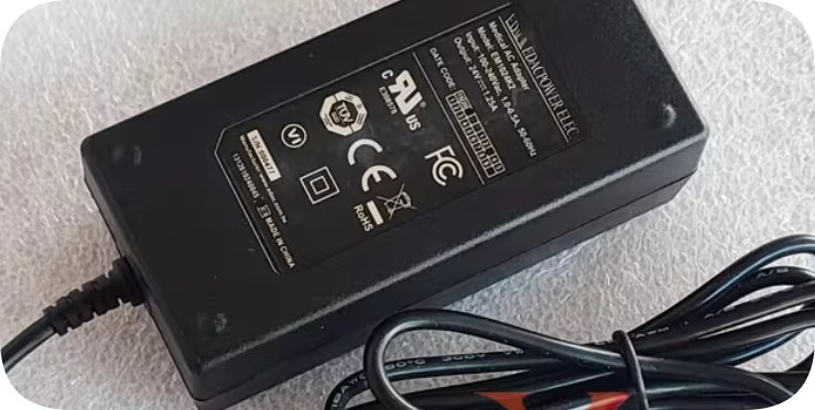 *Brand NEW*EDAC 24V 1.25A power adapter EM1024K2 charging cable 24V 12500mA transformer 30W