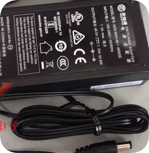*Brand NEW*HOIOTO 48V 1.35A Power Adapter ADS-65HI-48-1 48065E Charging Cable 65W Transformer