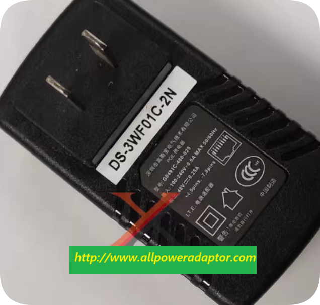 *Brand NEW*Gospower 48V 0.25A Power Adapter Network Cable PoE Power Supply Module G0491C-480-025 Transformer