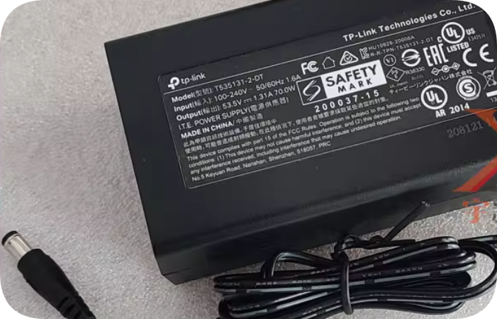 *Brand NEW*TP-LINK 53.5V 1.31A 70W Power Adapter T535131-2-DT Round Port Charger Cable Transformer