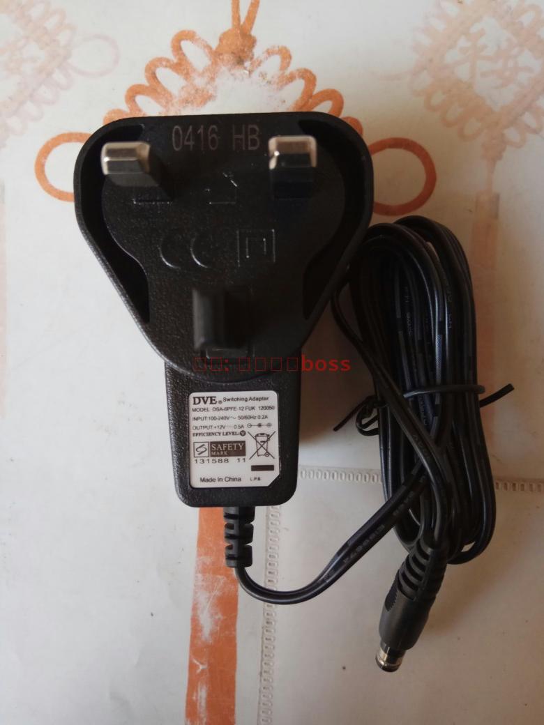 *Brand NEW* 12V 0.5A AC ADAPTER DVE DSA-6PFE 12 FUK 120050 Power Supply - Click Image to Close