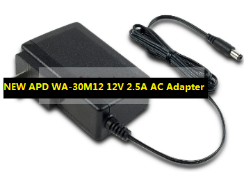 NEW APD WA-30M12 12V 2.5A AC Adapter