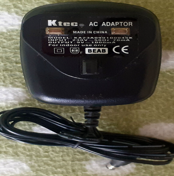 *Brand NEW*KTEC 9V 1000mA AC Adapter KA23A090100045K Power Supply