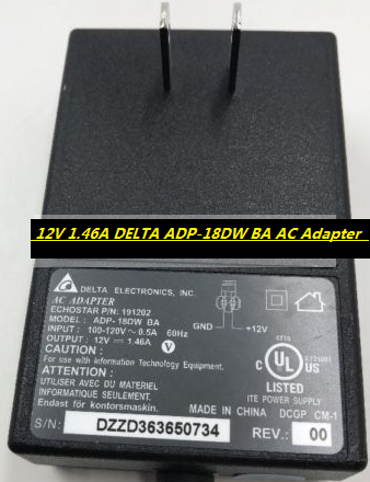 *Brand NEW*Original 12V 1.46A DELTA ADP-18DW BA AC Adapter