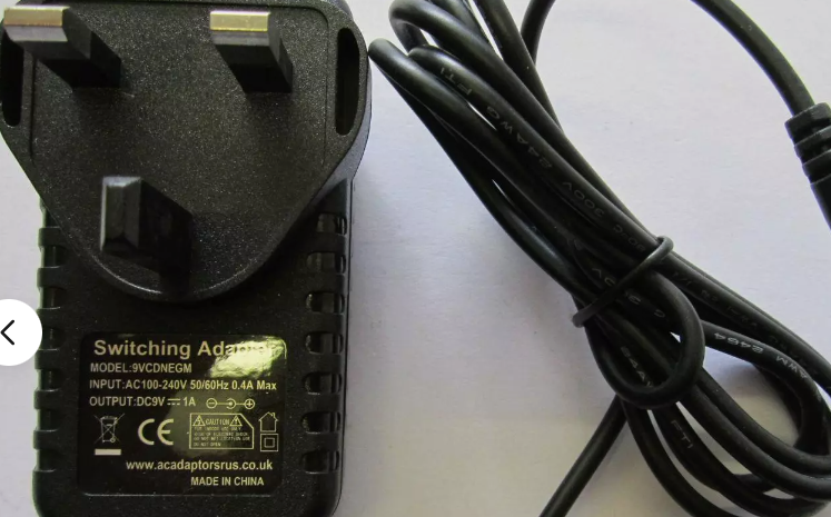 *Brand NEW*9VCDNEGM DC9V 1A AC ADAPTER POWER SUPPLY