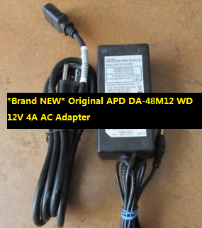 *Brand NEW* Original APD DA-48M12 WD 12V 4A AC Adapter - Click Image to Close