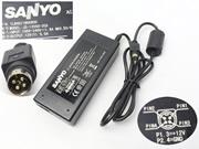 *Brand NEW* 12V 5A AC Adapter Genuine 4-Pin DIN for Sanyo JS-12050-2C CLT2054 CLT1554 LCD TV Monitor Power Sup