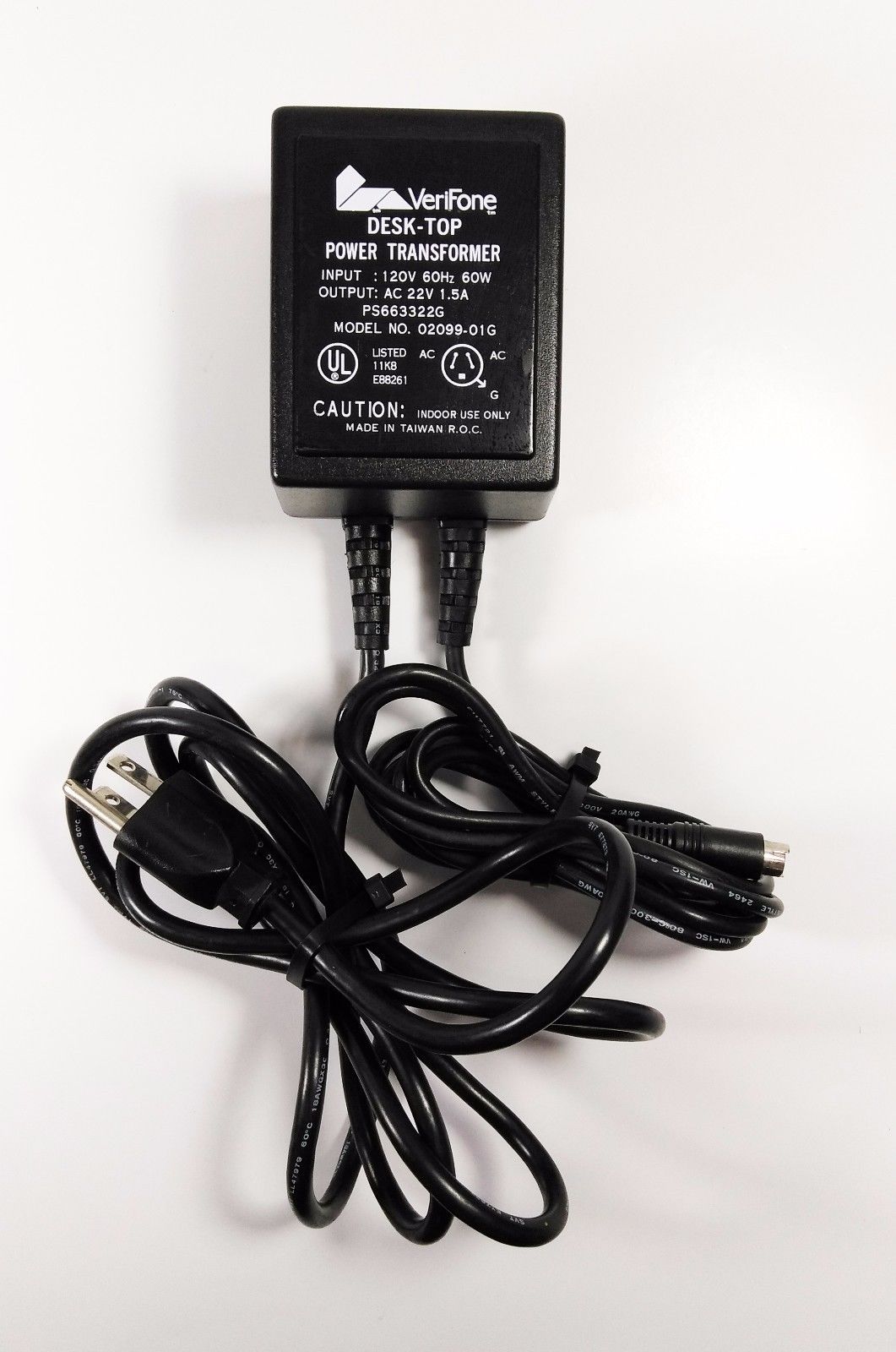 NEW 22V 1.5A VeriFone 02099-01G AC Adapter