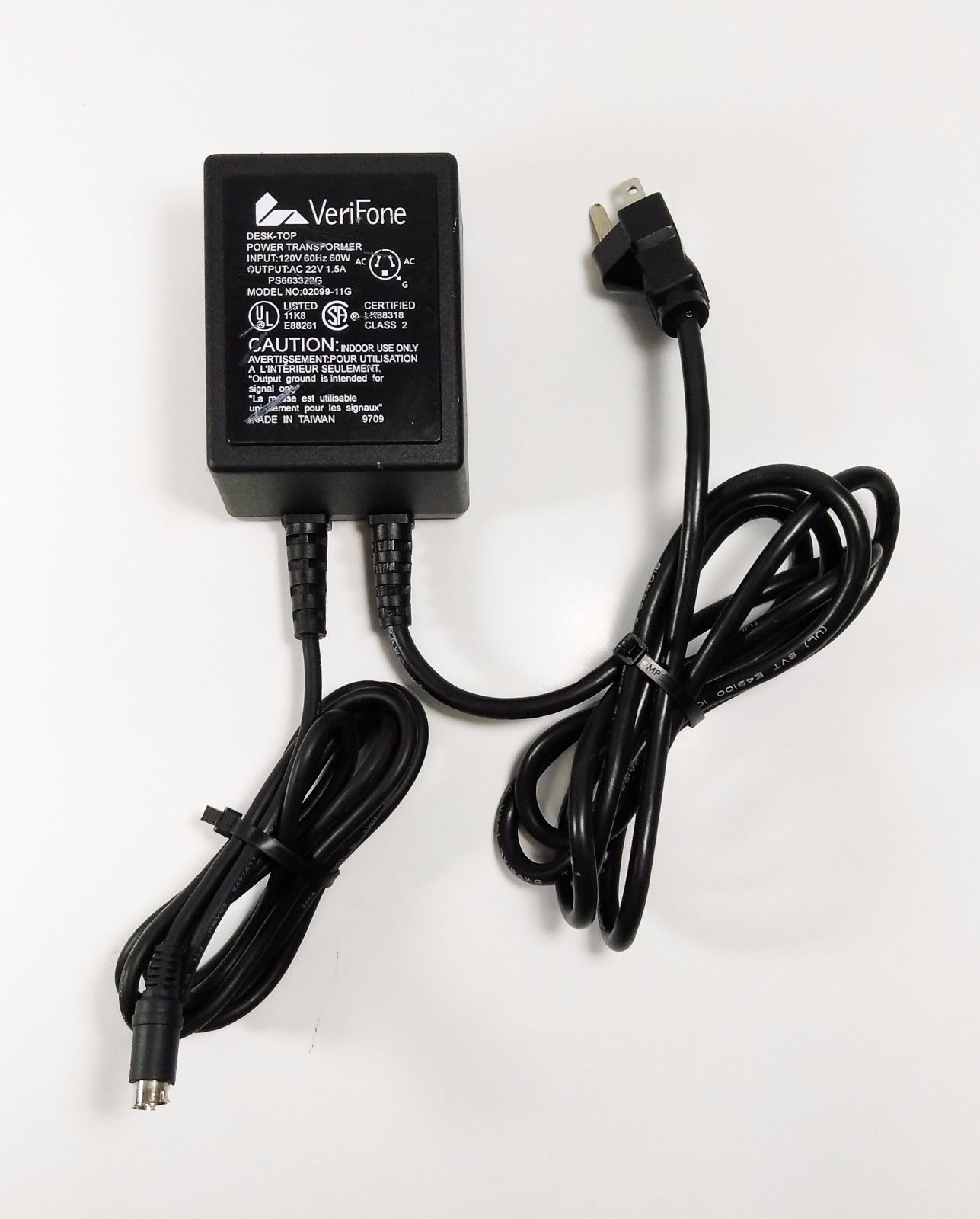 NEW 22V 1.5A VeriFone 02099-11G AC Adapter