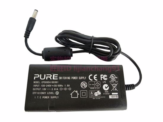 *Brand NEW*13V-19V AC Adapter PURE CPS065A180361 POWER Supply