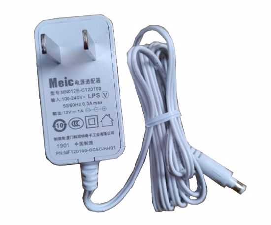 *Brand NEW*5V-12V AC Adapter Meic MN012E-C120100 POWER Supply - Click Image to Close