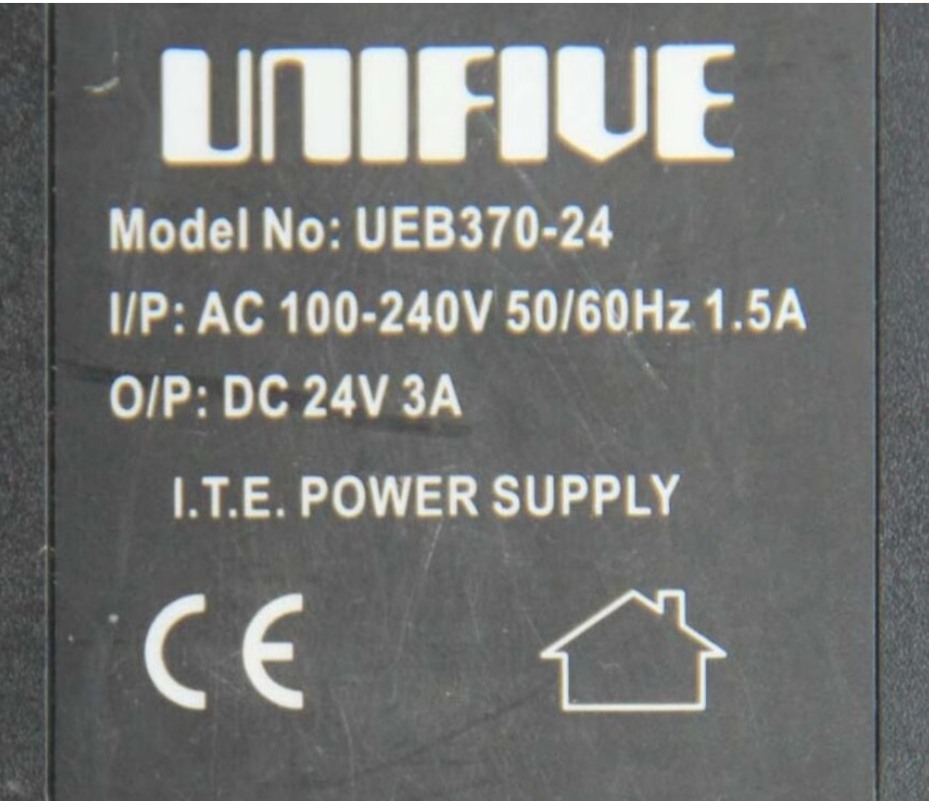 *Brand NEW*UNIFIVE UEB370-24 UEB370-24 DC24V 3A AC/DC ADAPTER POWER Supply