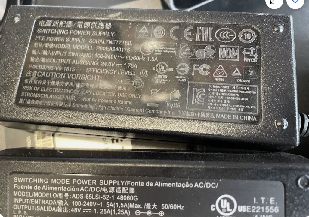 *Brand NEW*Genuine I.T.E 24V 1.75A 42W AC/DC Adapter P60EA240175 Power Supply