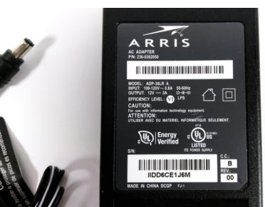 New 12V 3A Arris ADP-36LR A 236-0362050 AC Adapter