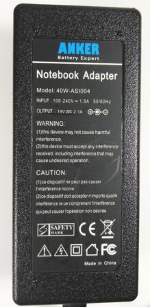 New 19V 2.1A Anker 40W-ASI004 Notebook Laptop AC Power Adapter Supply
