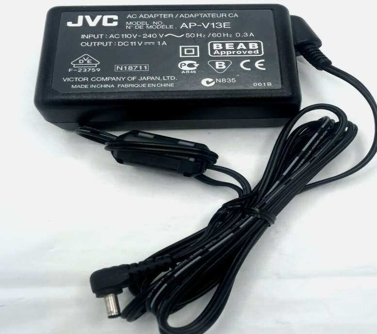 *Brand NEW*Genuine JVC DC11V 1A AC Adapter AP-V13E Mains for Video Camera Camcorder Power Supply