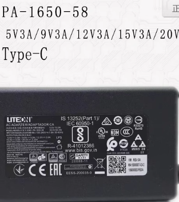 *Brand NEW* Original LITEON Type-C PA-1650-58 20V 3.25A AC ADAPTER POWER SUPPLY