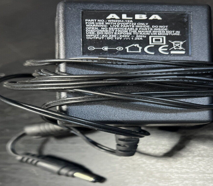 *Brand NEW*ALBA WN20U-12A DC12V 1.25A AC ADAPTOR POWER SUPPLY